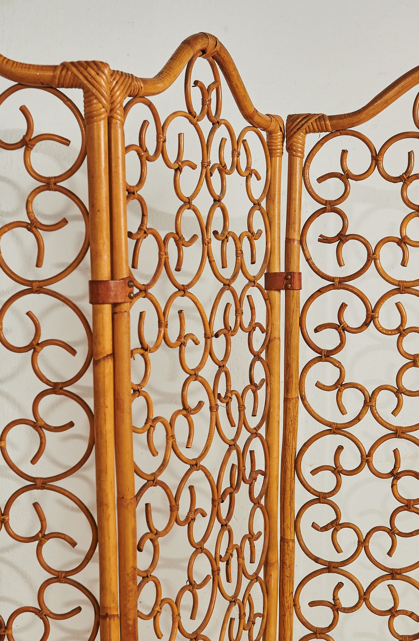 Biombo de mimbre