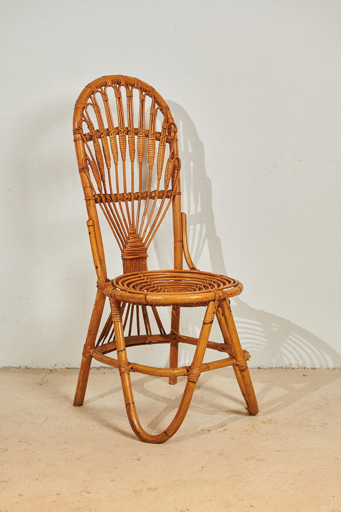 Silla de bambú años 60