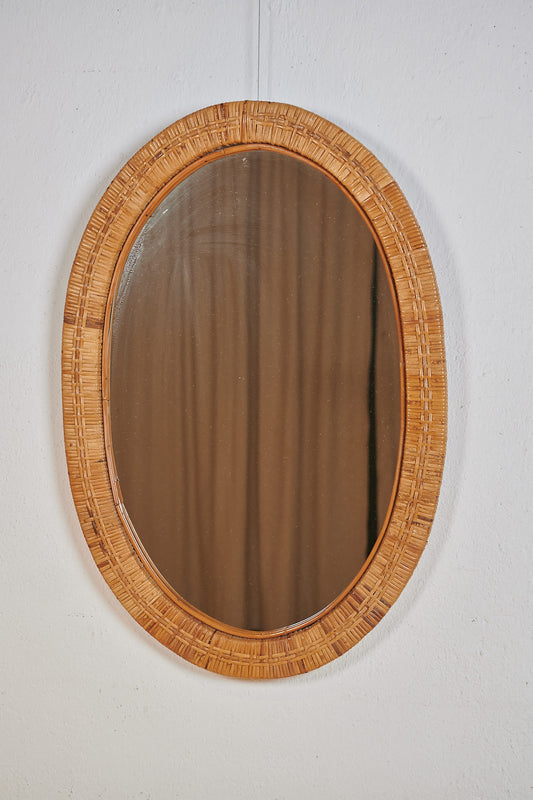 Espejo de mimbre