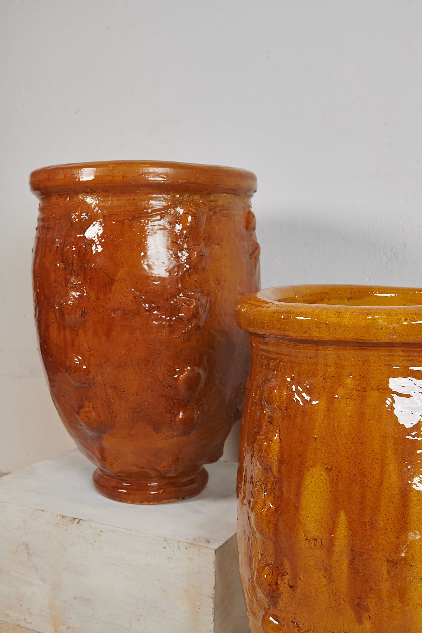 Tinaja de cerámica vidriada